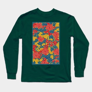 Japanese traditional flower pattern, ukiyo e style Long Sleeve T-Shirt